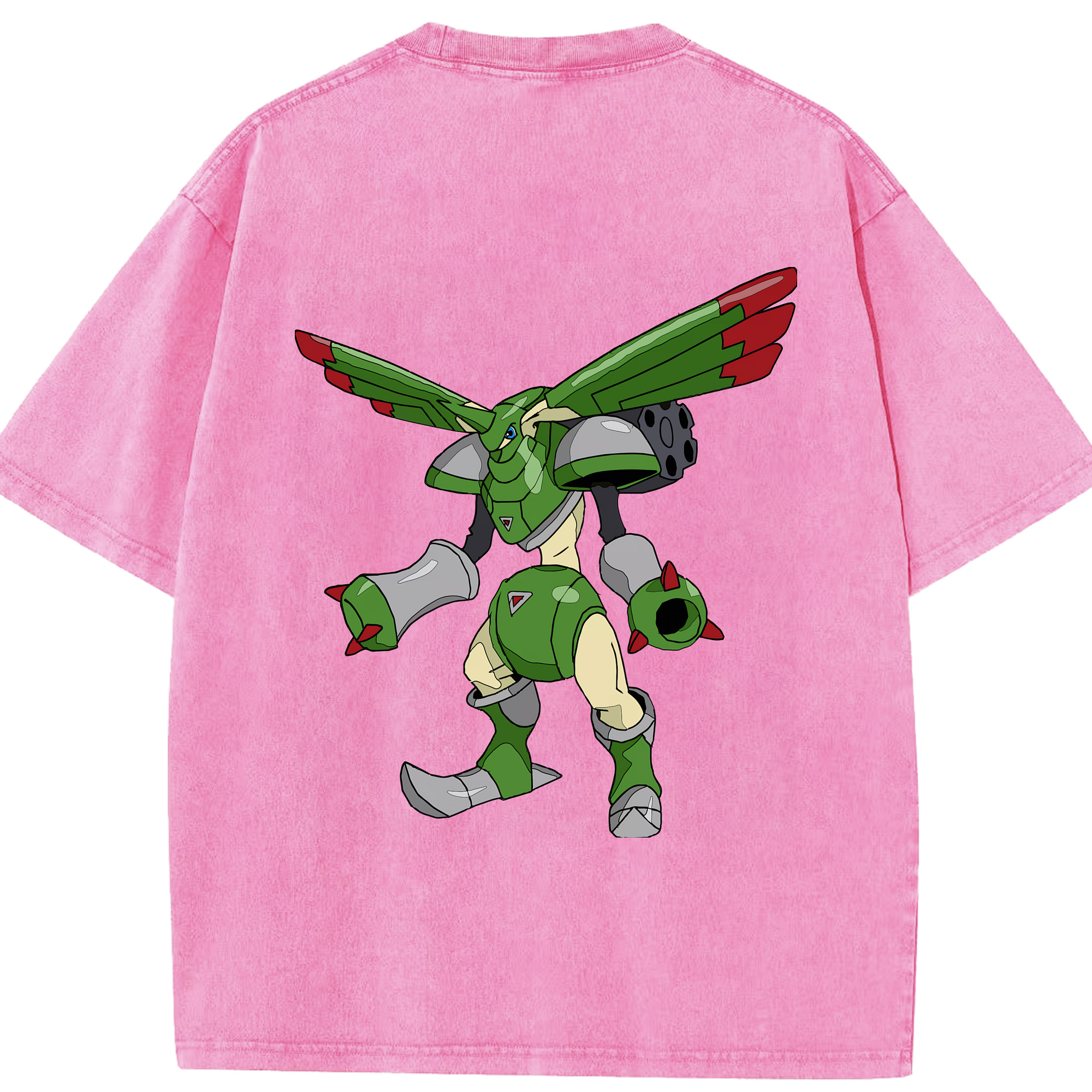 （画像用） Digimon デジタルモンスター/デジモン 綿100% ヴィンテージ風 半袖Tシャツ（背面プリント）